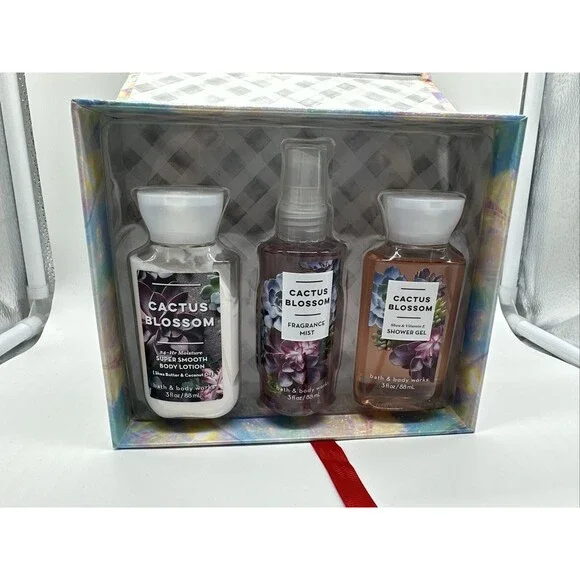 Bath & Body Works CACTUS BLOSSOM Travel Love Gift Box Set Mist Gel Lotion New - Picture 5 of 7